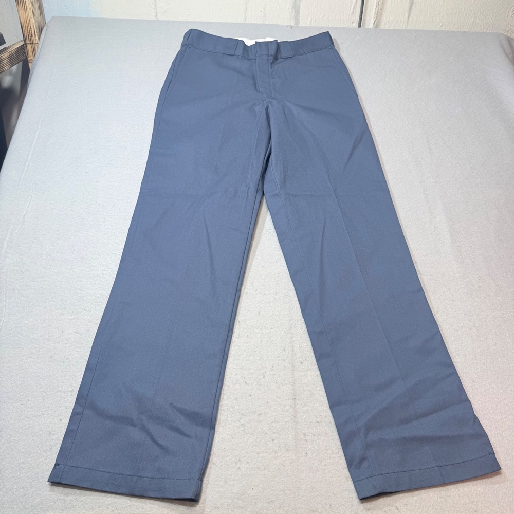 Dickies EW833 Work Pants Blue Cotton Polyester Blend Size 32x32